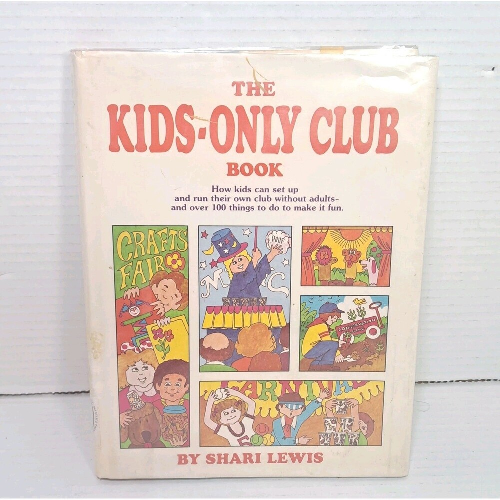 The Kids Only Club Shari Lewis 1976 Vintage Childrens How to Book Library Copy